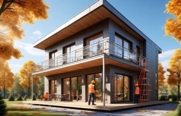 Монтаж фасадных панелей